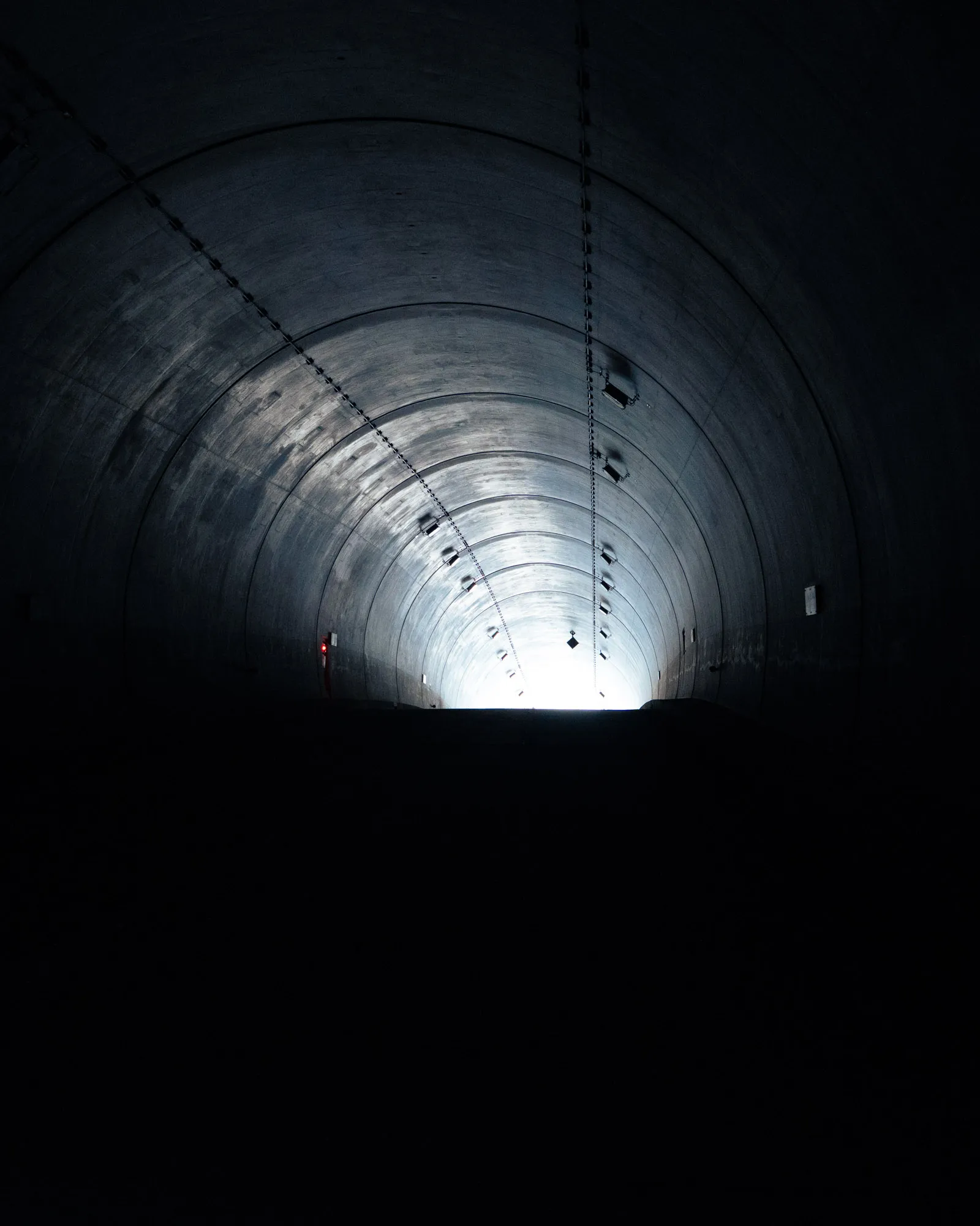 kamikochi winter light at the end of the tunnel